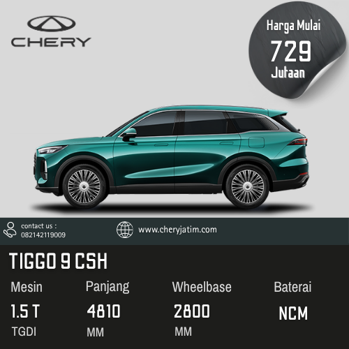 harga otr surabaya tiggo 9 csh