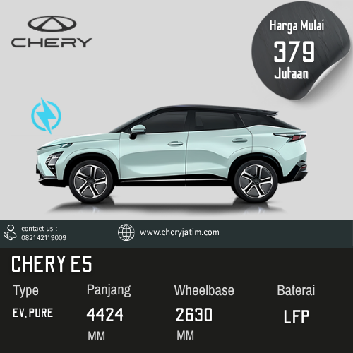 harga otr surabaya chery e5